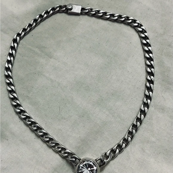 Sterling Silver Chain choker - Picture 2 of 9
